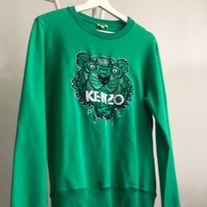 Kenzo sweater good condition green color size 16 girls